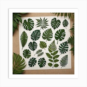 Tropical Leaves Art Print