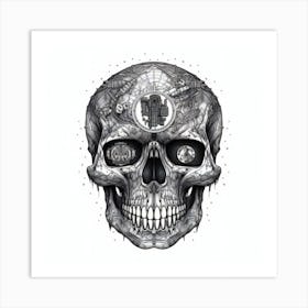 Skull Of Money Art Print