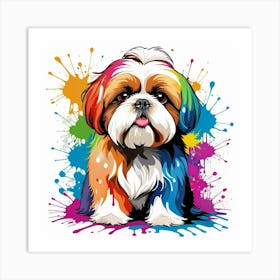 Graffiti Shih Tzu Art Print