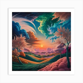 Landscape Painting 1 Art Print