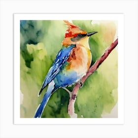 Watercolor Bird (2) Art Print