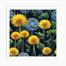 Floral Simplicity: Dandelion's Grace Art Print