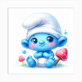 Smurf Art Print