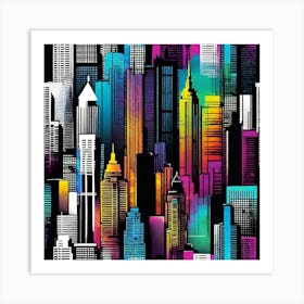 New York City Skyline 54 Art Print