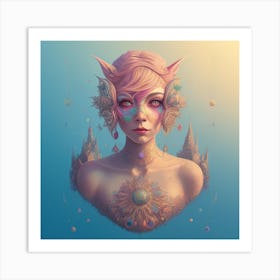 Ethereal Woman ai art 1 Art Print