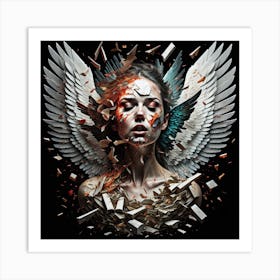 angel wings 3 Art Print