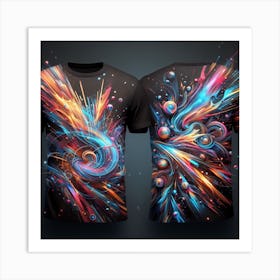 Abstract T - Shirt Design Art Print