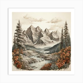 Mountain Landscape 7 Art Print