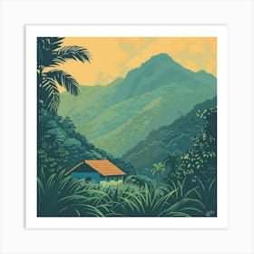 House In The Jungle 1 Art Print