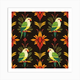 Parrots Art Print