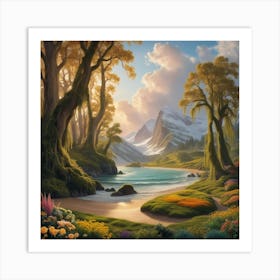 Fairytale Landscape Art Print