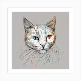 Cat Portrait Art Print