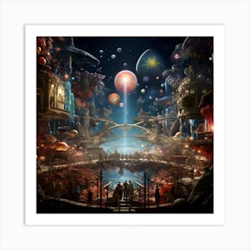 Fantasy Worlds Series By Csaba Fikker 32 Art Print