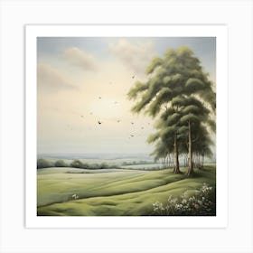 Field Of Trees art print Art Print