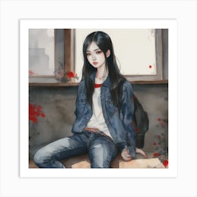 Asian Girl 15 Art Print