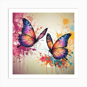 Butterfly Painting 143 Art Print