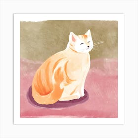 Orange Cat 1 Art Print