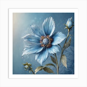 Blue Cosmos 1 Art Print