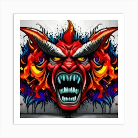 Devil Head 24 Art Print