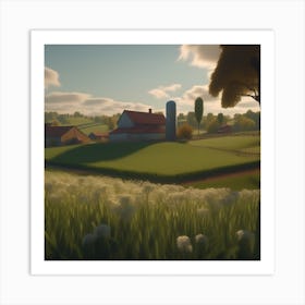 Farm In The Countryside 34 Art Print