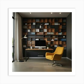 Modern Home Office Art Print