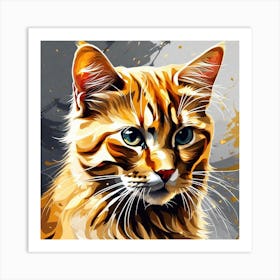 Orange Tabby Cat 2 Art Print