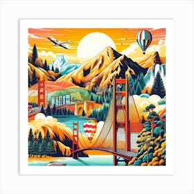 Golden Gate Bridge Art Print