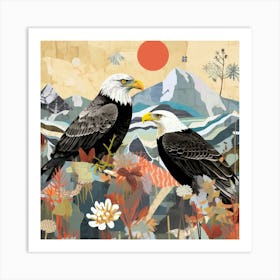 Bird In Nature Bald Eagle 2 Art Print