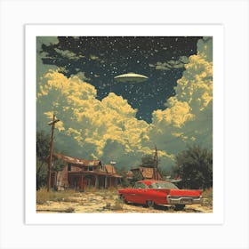 Aliens In The Sky Art Print