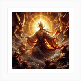 Chinese Deity Art Print