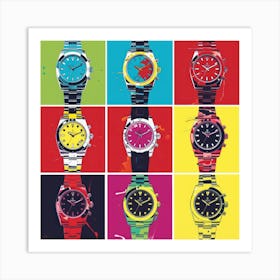Watches Pop Art 2 Art Print