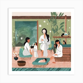 Day At The Spa Art Print