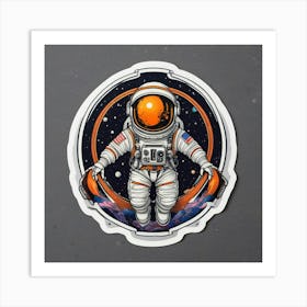 Astronaut In Space 3 Art Print