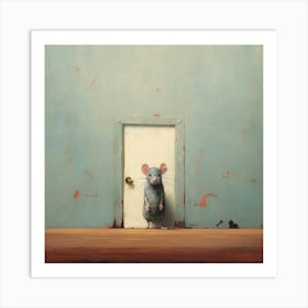 Rat In The Door Art Print