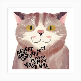 Cat That Comes To Your House Art Print