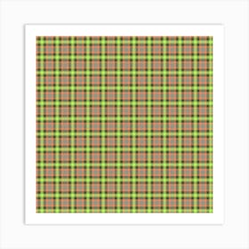 Plaid Fabric 102 Art Print