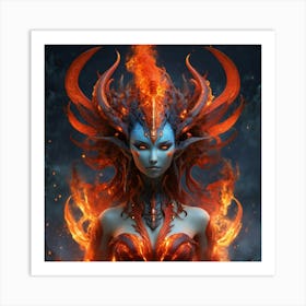 Fire Demon Art Print