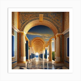 Aegean Corridor Art Print