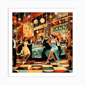 Night At The Disco Art Print