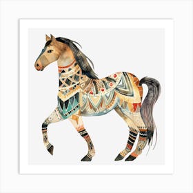 Horse Indian Art Art Print