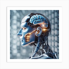 Robot'S Head 8 Art Print