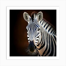 Firefly Zebra In A Mesmerizing Optical Illusion Of Stripes 67023 (2) Art Print