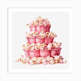 Pink Popcorn 13 Art Print