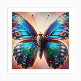 Blue Butterfly 1 Art Print