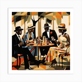 Afro-American Cafe Art Print