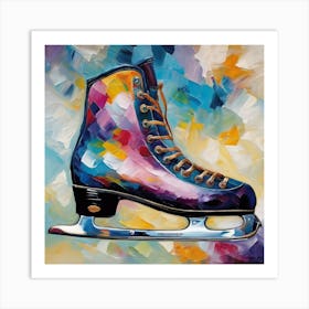 Ice Skate Art Print