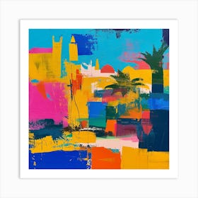 Abstract Travel Collection Cairo Egypt 2 Art Print