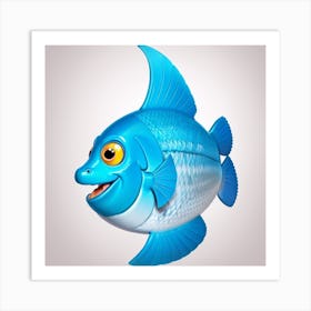 Blue Fish Art Print