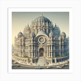 Futuristic Cathedral Art Print