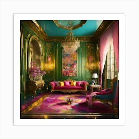 Gilded Living Room Art Print